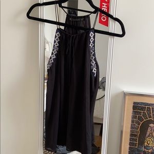 Black Beaded Zara top